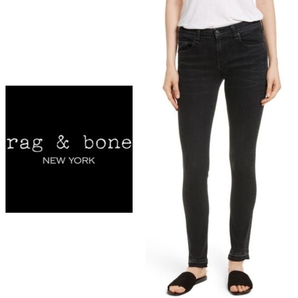 rag & bone Denim - Rag + Bone Cropped Skinny Jeans - Size 24